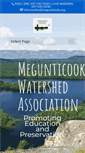 Mobile Screenshot of megunticook.org